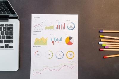 EHR statistics - graphs on paper